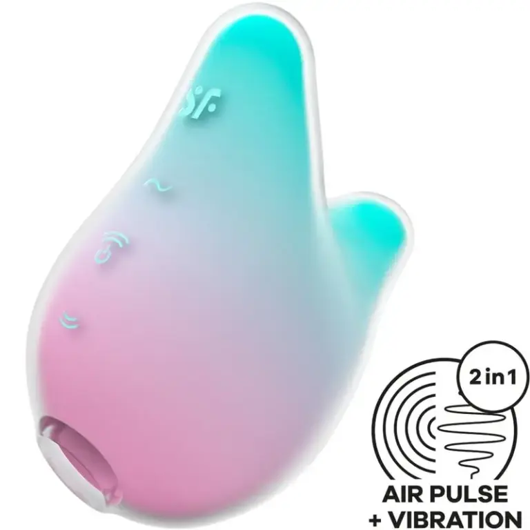 Satisfyer Mermaid Vibes Stimulator & Vibrator Mint and Pink