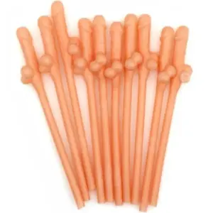 DIABLO PICANTE – 10 pajitas con forma de pene para tus fiestas