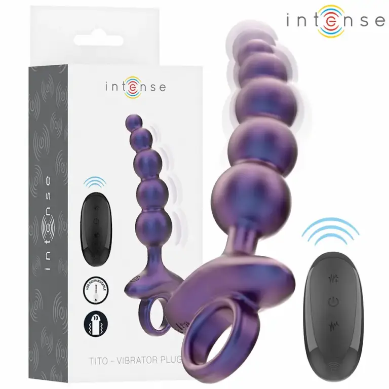 INTENSE TITO Vibrating Anal Plug Modelo 3 con Control Remoto