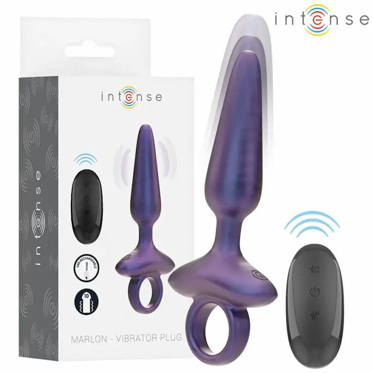 INTENSE Marlon Vibrating Anal Plug Modelo 4 con Control Remoto