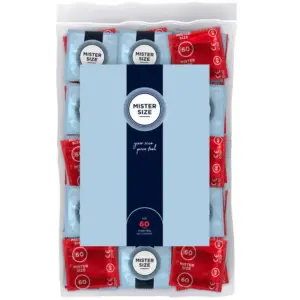MISTER SIZE - Condones XL 60 mm para máximo confort (100 uds)