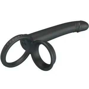 PRETTY LOVE - Dillón Double Penetration Anillo Vibrador Negro