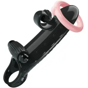 ROMANCE Vibrating Penis Sleeve Black: Realismo y Vibración Sensual