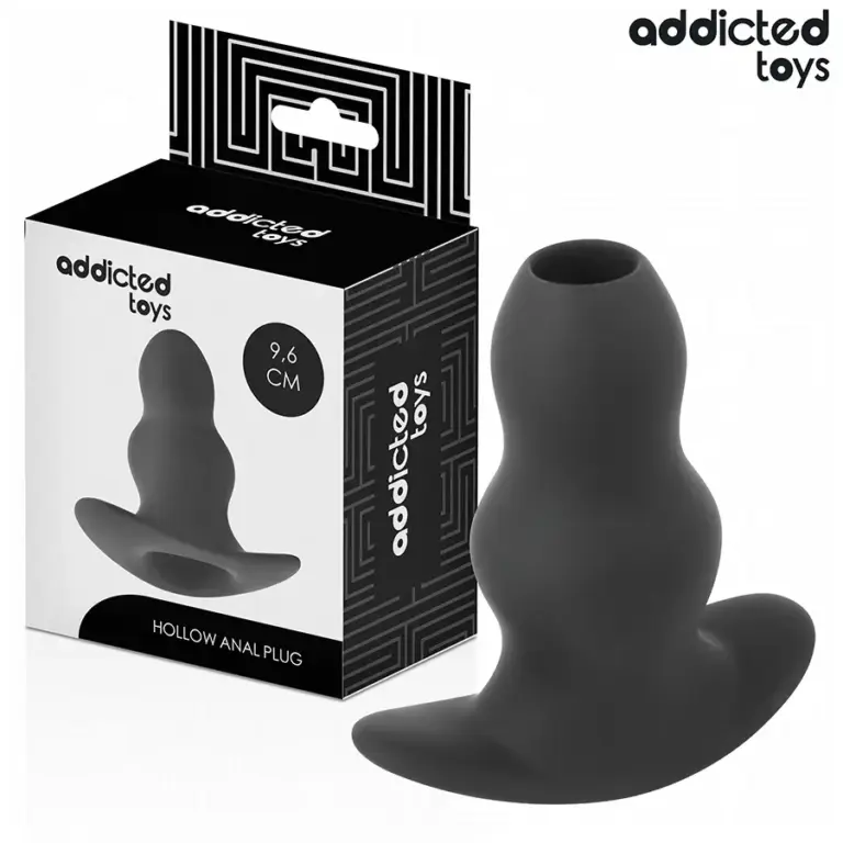 Addicted Toys Hollow Anal Plug Silicona Talla M 9.6 cm para Sensaciones Profundas
