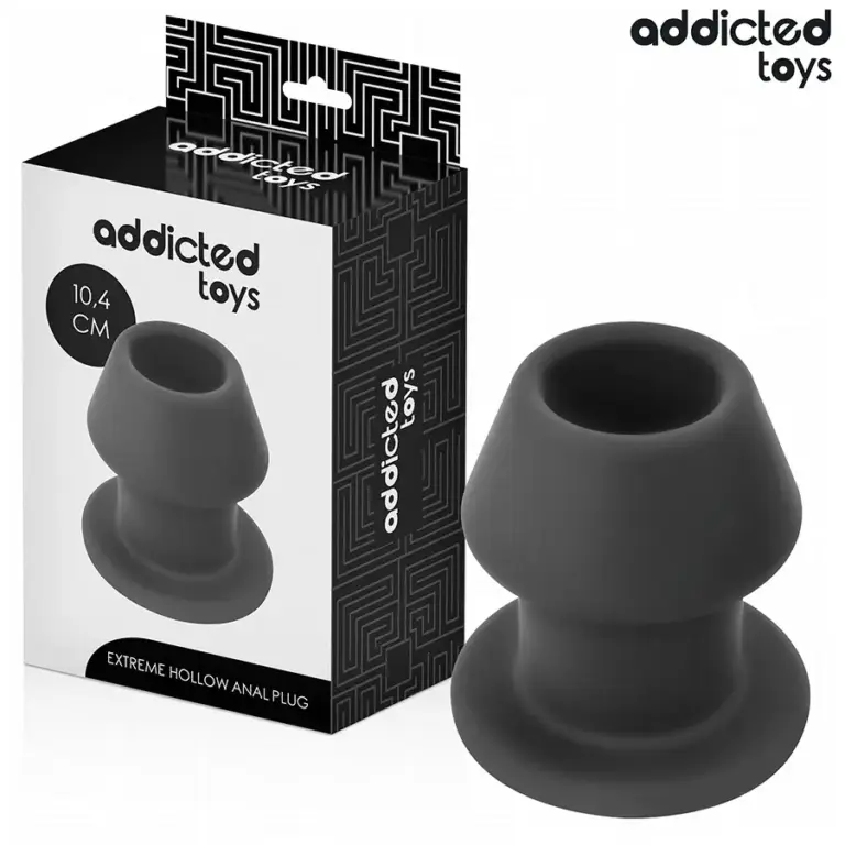 Addicted Toys Extreme Hollow Anal Plug de silicona talla L 10.4 cm