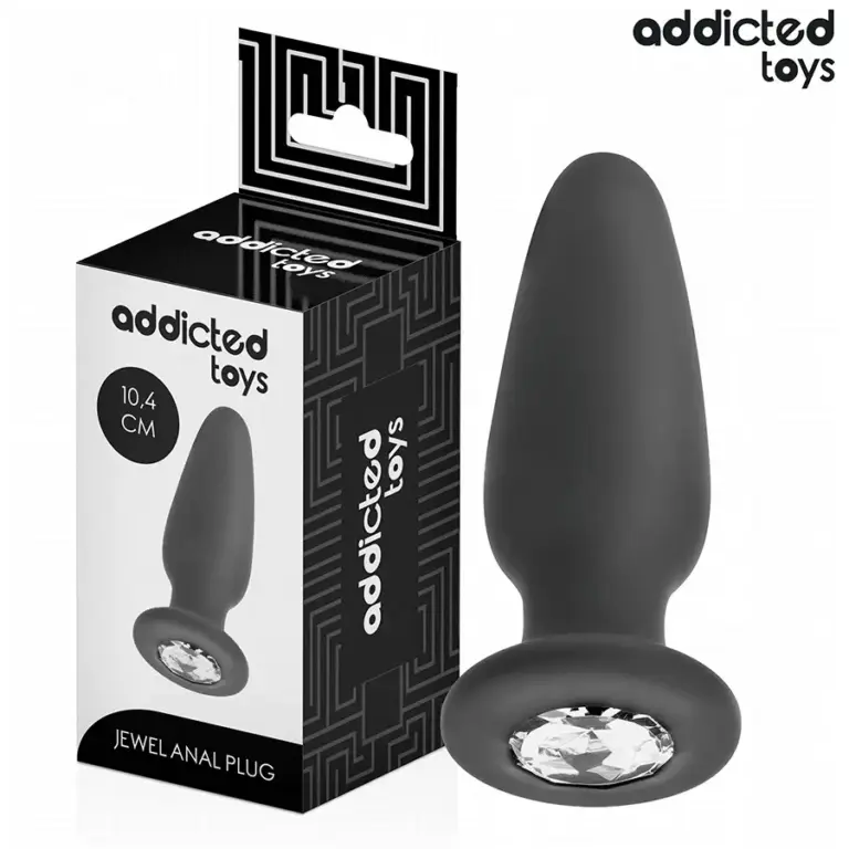 Addicted Toys Plug Anal con Joya Silicona Talla M 10,4 cm