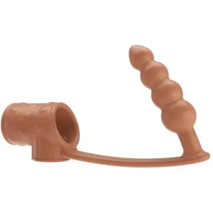 Pretty Love Penis Sleeve con Plug Anal Natural para Potenciar el Placer