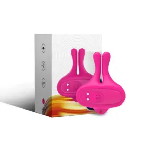 ARMONY Rabbit Shape Magnetic Nipple Clamps con Vibración Rosa