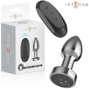 INTENSE S - Plug anal vibrador de metal con mando a distancia