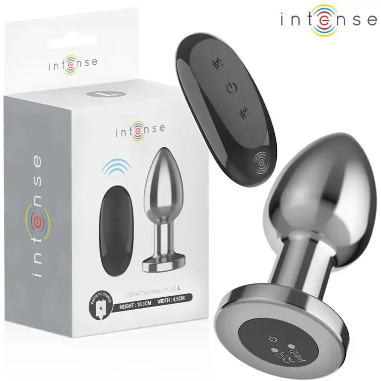 INTENSE Plug Anal Vibrador Grande con 10 Modos y Mando