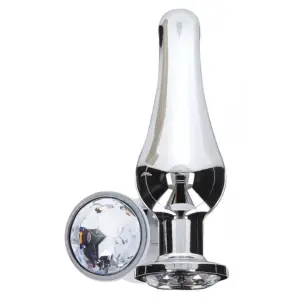TOYJOY Diamond Bum Bijou Medium - Plug anal con joya plateada
