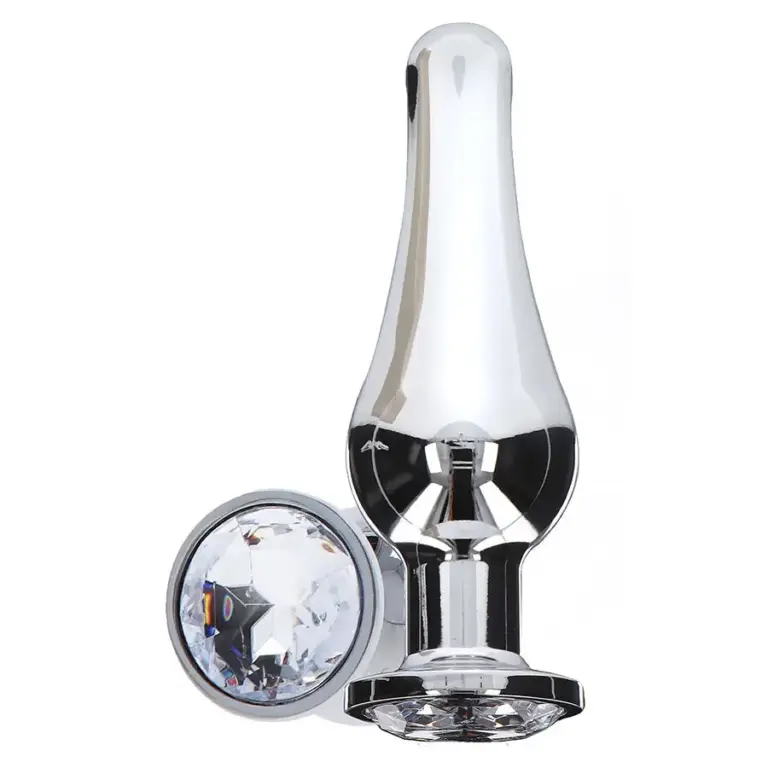 TOYJOY Diamond Bum Bijou Medium - Plug anal con joya plateada