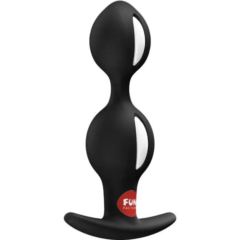 FUN FACTORY - B-BALLS DUO Plug Anal Negro para Estimulación Intensa