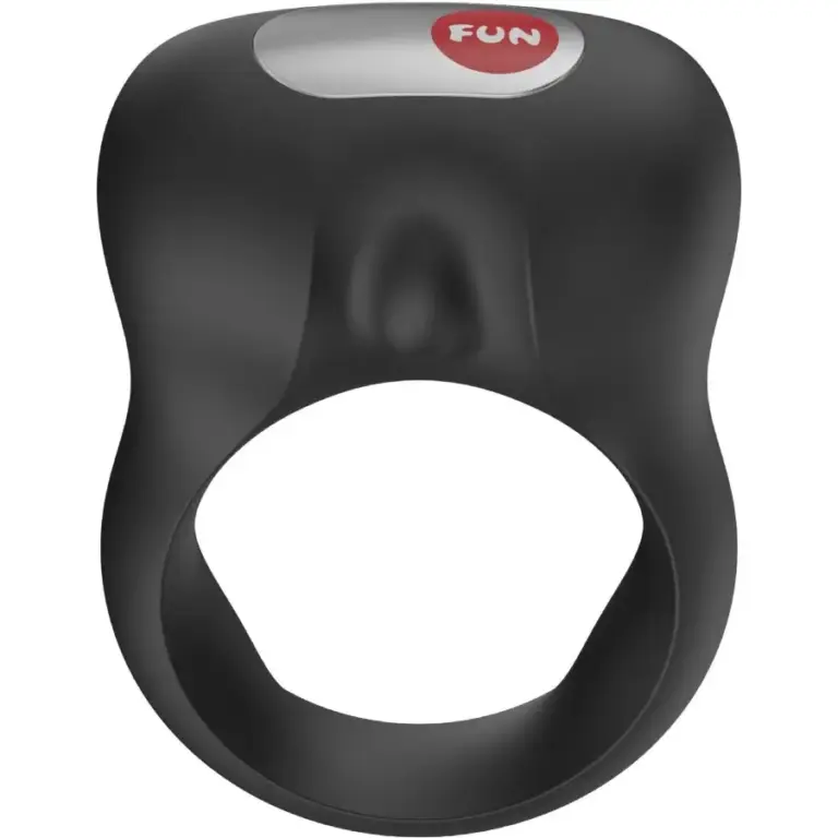 FUN FACTORY Steady Vibrating Cock Ring Black: potencia y placer duradero