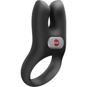 FUN FACTORY - NŌS Vibrating Cock Ring Black para mayor placer