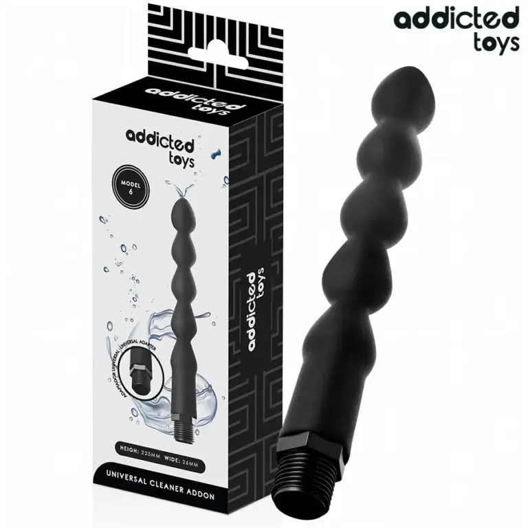 Addicted Toys Anal Cleaner Model 6 con Adaptador Universal para Higiene Anal