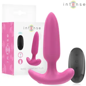 INTENSE ROSS Anal Plug Rosa con 10 Vibraciones y Control Remoto