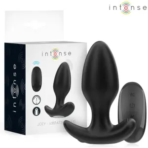 INTENSE - JOEY Anal Plug con 10 vibraciones y control remoto negro