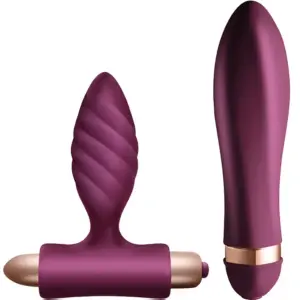 Climaximum - Desire Kit Twisted Vibrator + Anal Plug para máximo placer
