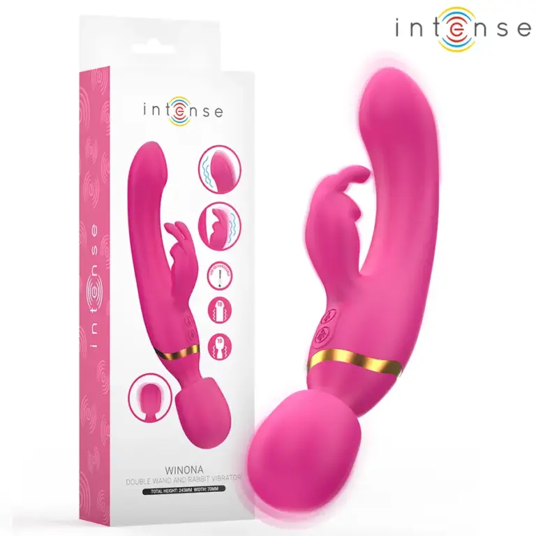 INTENSE Winona Double Vibrator Rabbit & Wand: Doble placer versátil