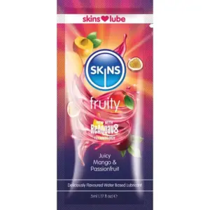 SKINS Lubricante base agua Mango & Maracuyá monodosis 5 ml