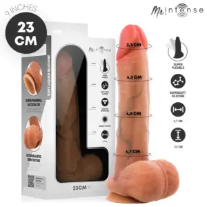 MR INTENSE Gary L: dildo realista de silicona 23 cm con testículos