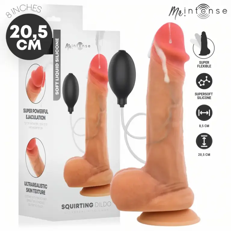 MR INTENSE - Danny: dildo realista con función de eyaculación 20.5 cm