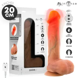 MR INTENSE Logan: dildo con vibración, calor y control remoto 20 cm