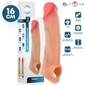 MR INTENSE SIMON L Funda de Silicona para Aumentar Grosor 16 cm