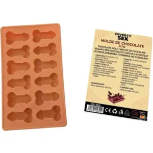 DIABLO PICANTE - Molde de silicona para 12 chocolates con formas atrevidas