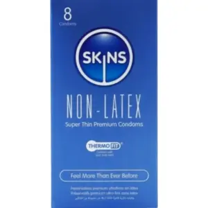 Preservativos SKINS sin látex pack de 8 unidades, ultra finos y veganos