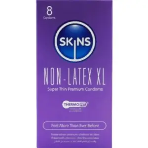 SKINS Preservativos XXL sin látex – Pack de 4 unidades