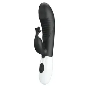 Pretty Love Rasmussen: Vibrador Rabbit con 30 funciones en negro elegante
