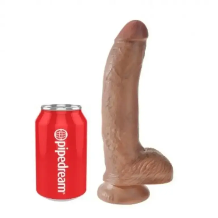 King Cock Realistic Dildo con Testículos 22.8 cm - Sensaciones Naturales