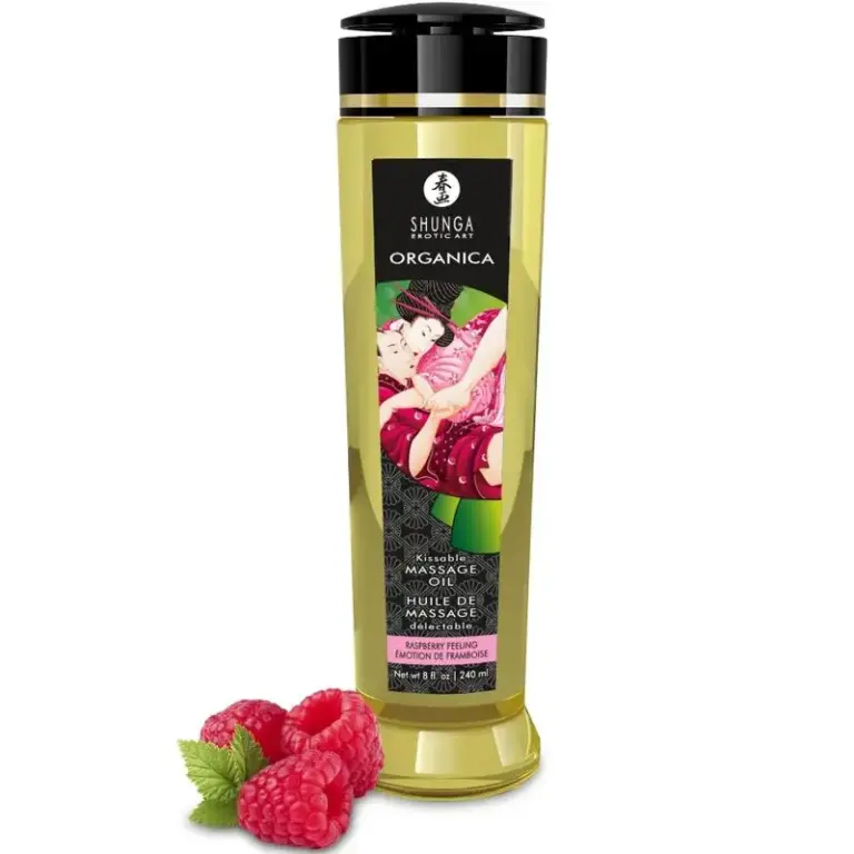 SHUNGA Organic Massage Oil Raspberry Feeling 240 ml