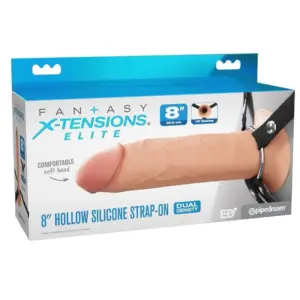 FANTASY X-TENSIONS ELITE 20.3 cm Hollow Silicone Strap-On de silicona premium