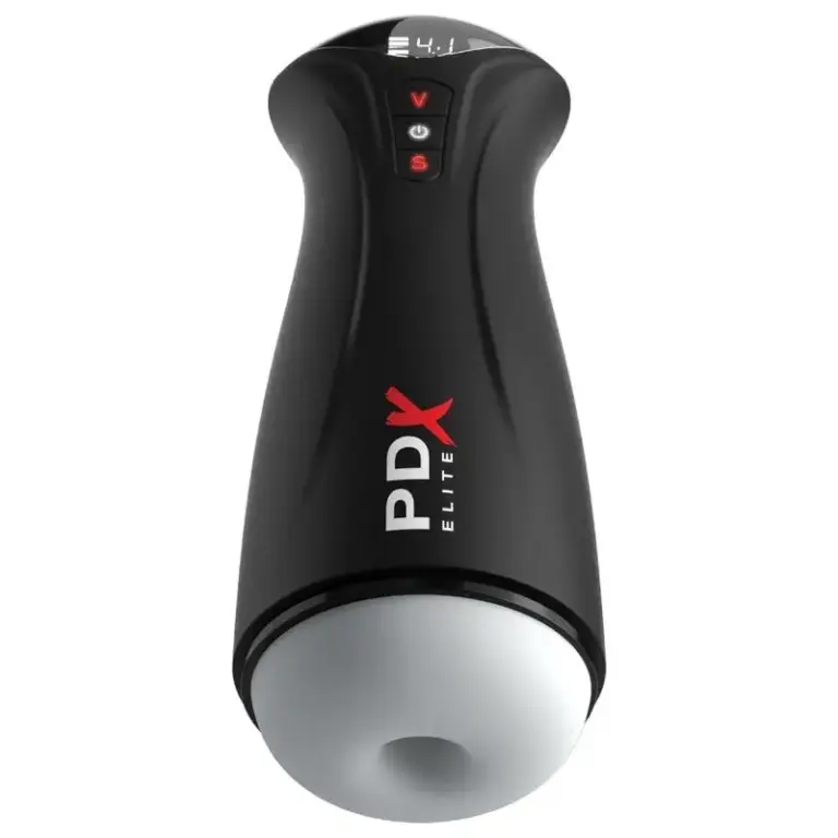 PDX ELITE Fap-Gasm Clear: Masturbador masculino con succión intermitente