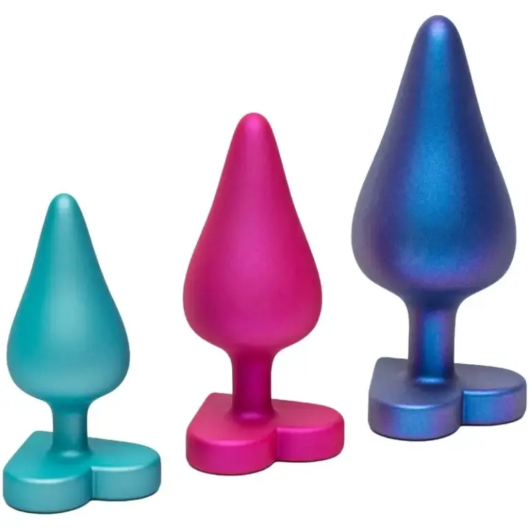 ROMP LUSTER Kit de Entrenamiento Anal S/M/L con Base en Forma de Corazón