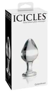 ICICLES - N. 25 Glass Massager: plug anal exclusivo de cristal soplado