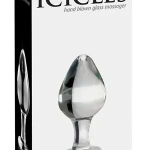 ICICLES - N. 25 Glass Massager: plug anal exclusivo de cristal soplado
