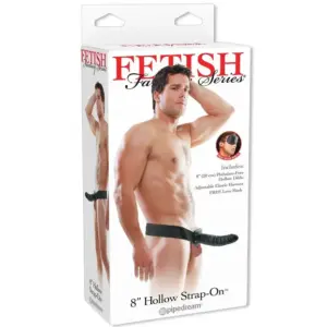 FETISH FANTASY SERIES - 19 cm Hollow Strap-On Black ajustable
