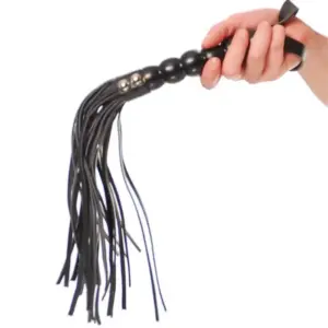 FETISH FANTASY SERIES - Series Beaded Cat-O-Nine Tails, látigo BDSM de 52 cm