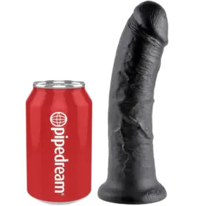 KING COCK - 8 Dildo Black 20.3 cm realista y seguro