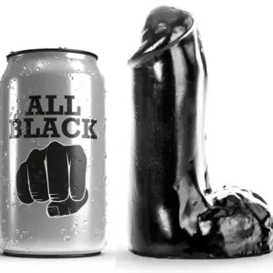 ALL BLACK - Dildo Realistic 13 cm para principiantes