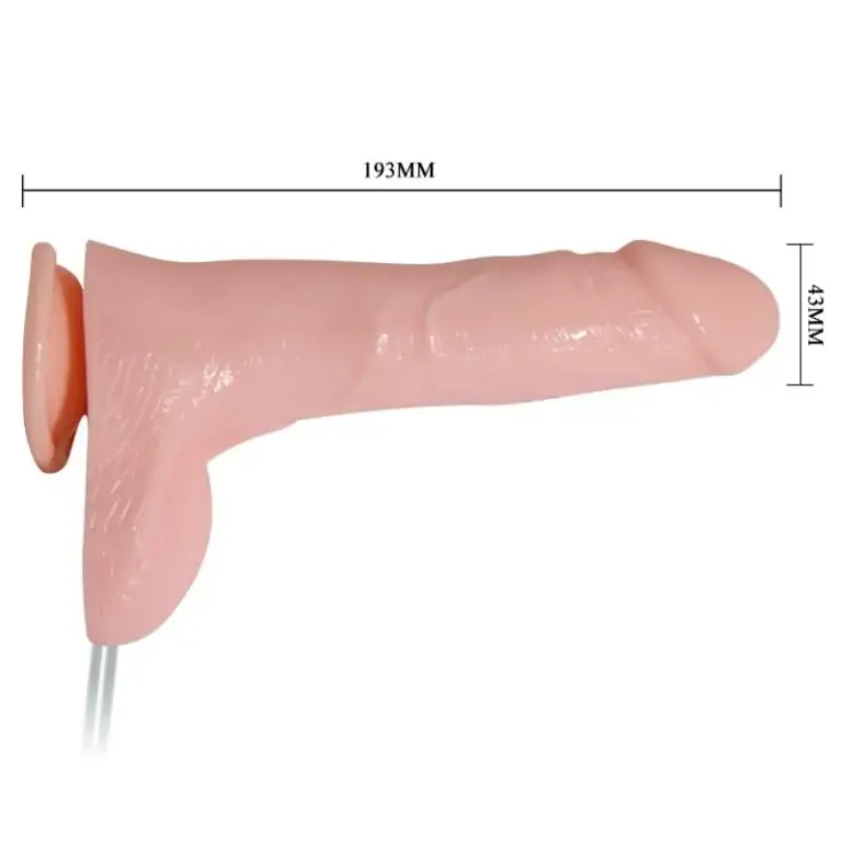 Dildo Realista BAILE con Vibración y Función de Eyaculación