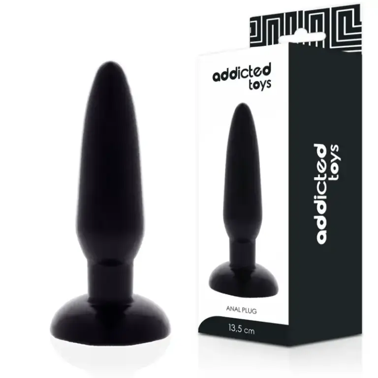 Addicted Toys - Anal Plug 13.5 cm, suave y flexible para principiantes