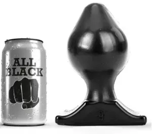 ALL BLACK - Plug 16,5 cm para una apertura segura y cómoda