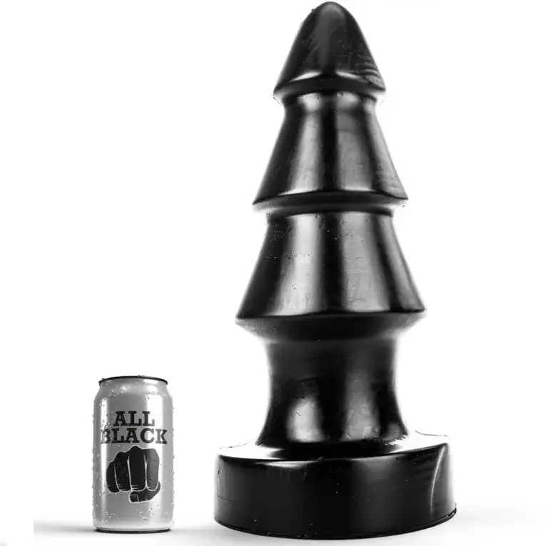 ALL BLACK - DESAFÍO ANAL 40 CM: plug XXL para usuarios avanzados