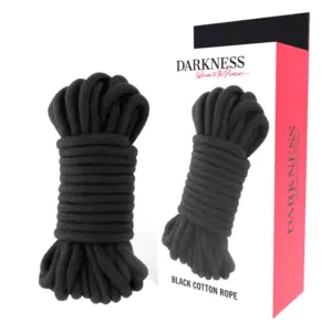 DARKNESS - Japanese Rope 20 m Negro para Bondage y BDSM