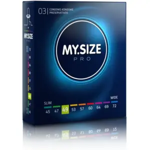 MY SIZE PRO CONDOMS 49 MM - Pack 3 preservativos a medida